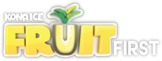 Kona Ice Fruit First logo